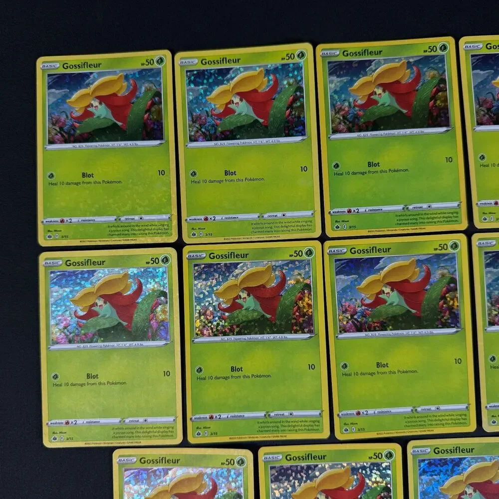 Lot of 15 Pokemon TCG - Gossifleur 3/15- Evolving Skies 2022 Holo